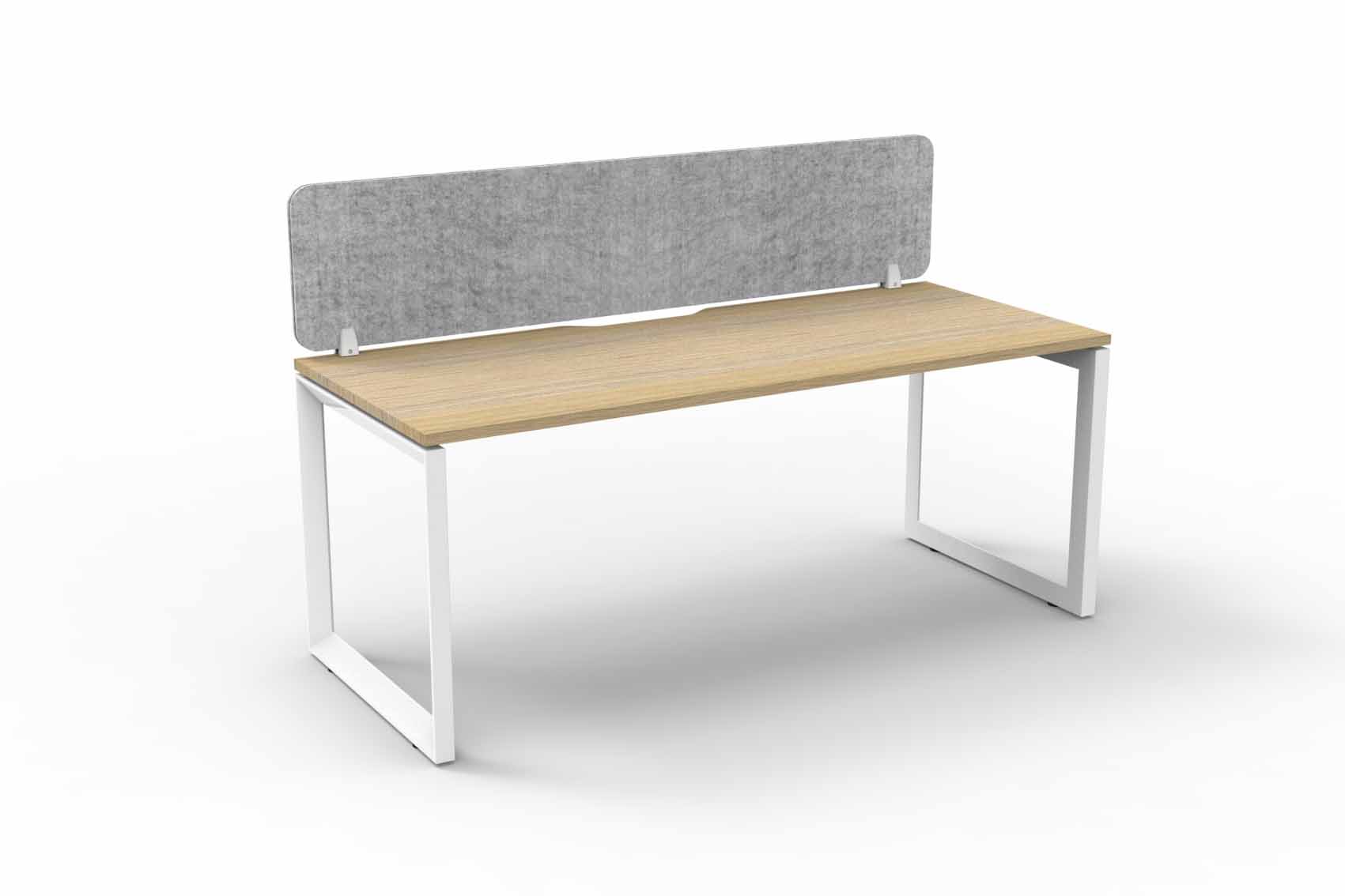 Loop 1 Person Single Sided Workstation - with Eco Screen